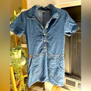 VTG For Joseph Denim Mini Dress (S)